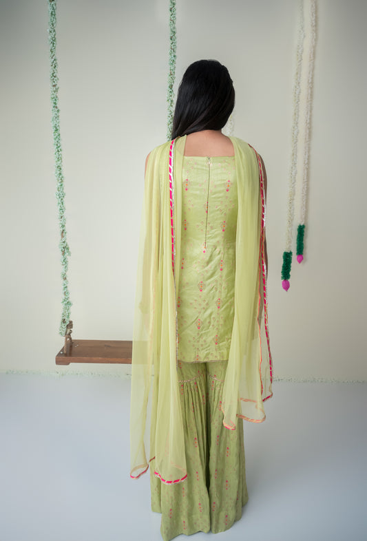 Banarasi Silk Garara Set