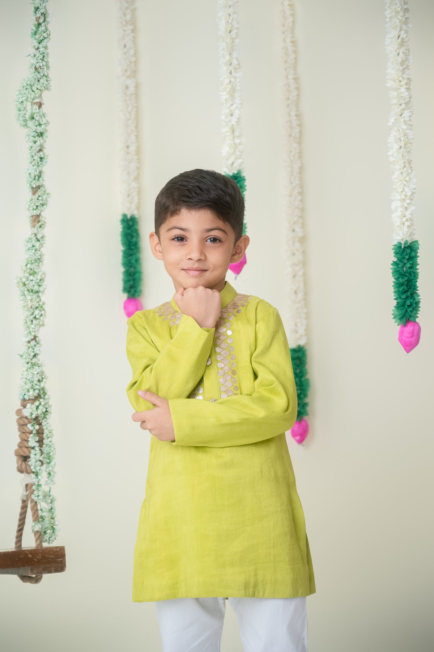 Gota Hand Embroidered Kurta Set
