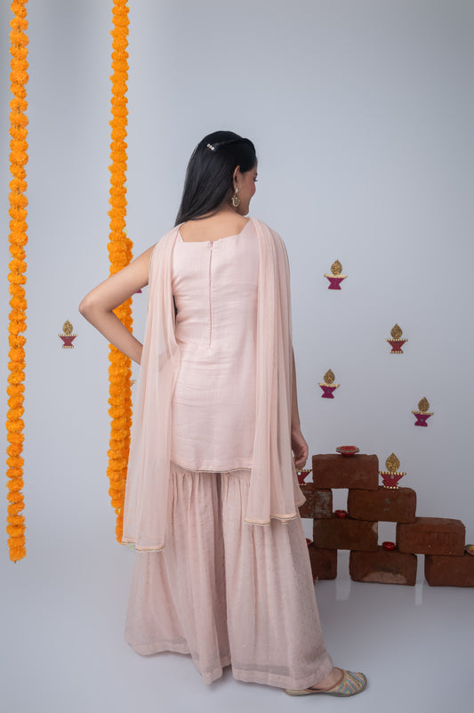 Pearl Detailed Kurta Garara Set