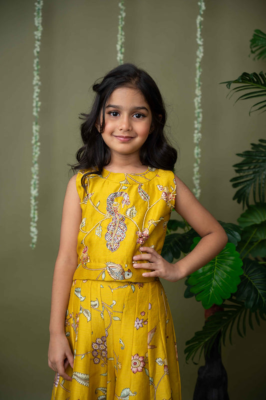 Sunshine Yellow Highlighted Set with Palazzo