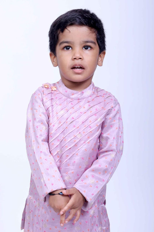 Lavender Royal Banarasi Kurta Set
