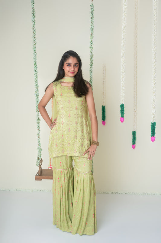 Banarasi Silk Garara Set