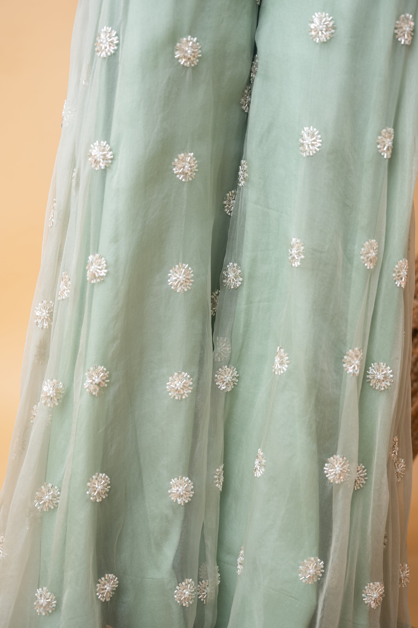 Green Meadow Glow Palazzo Set