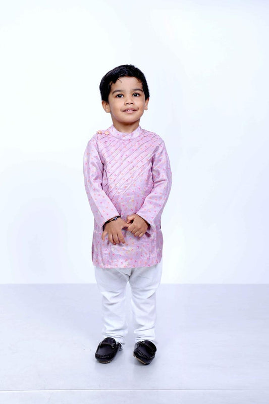 Lavender Royal Banarasi Kurta Set